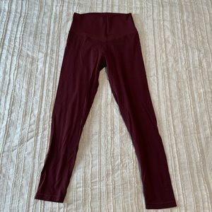 Aerie Offline Maroon Leggings, size medium